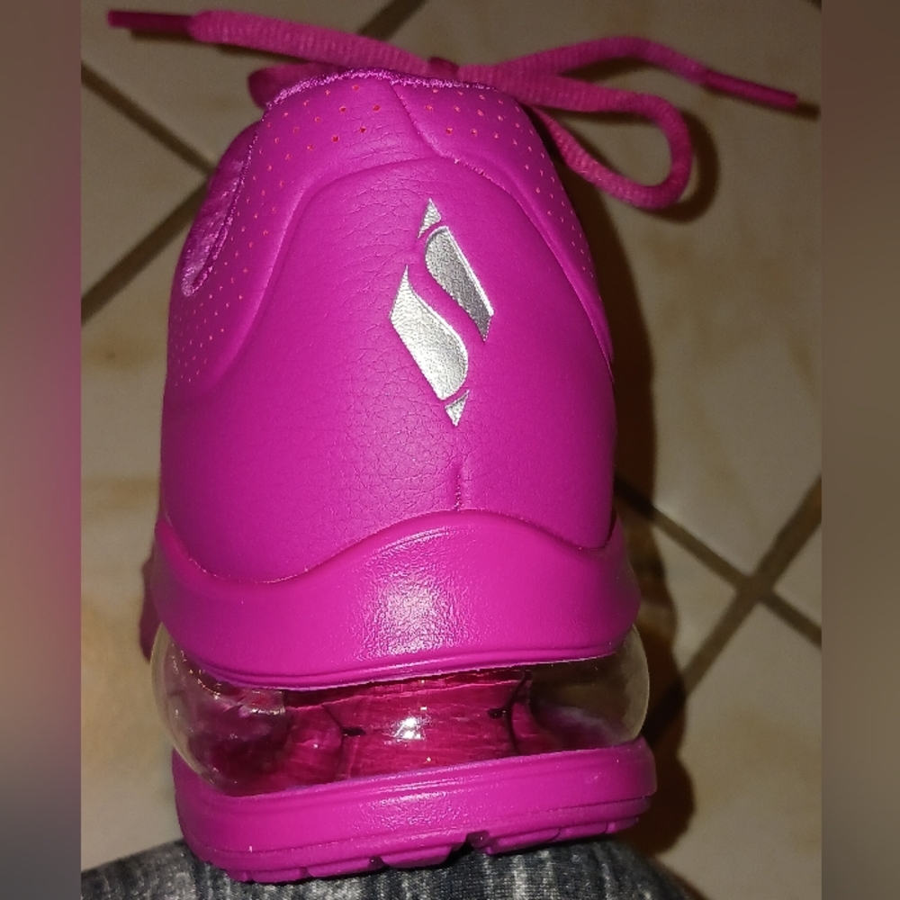 Skechers Street Los Angeles Air Cooled Memory Foam Vegan Fuschia - Picture 16 of 16